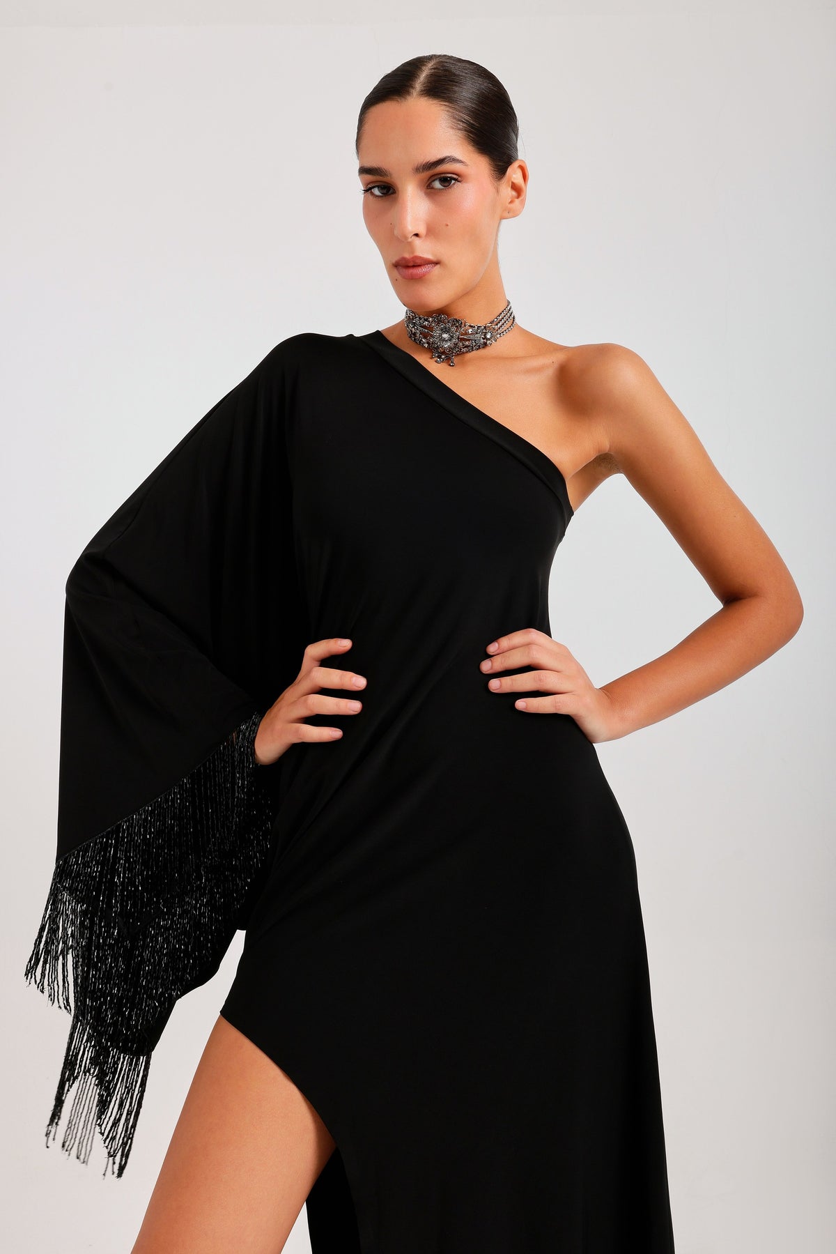Dress — three-quarter